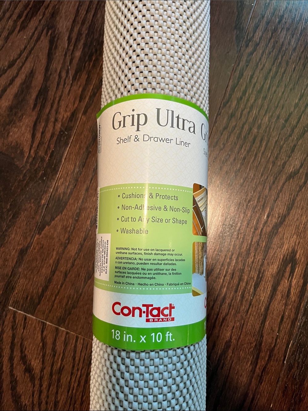 Con-Tact Grip Ultra Shelf & Drawer Liner - Gray/White